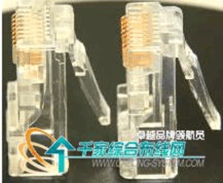 2 types of rj45 connector samples from 2 source channels