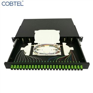 Telaio di distribuzione ottica per montaggio su rack scorrevole ODF a 24 porte