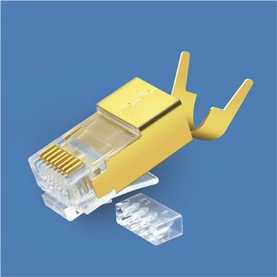 Connettore RJ45 CAT7 schermato d'oro