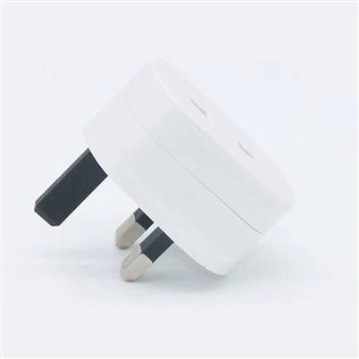 Plug dell'adattatore fusibile da 2 a 3 pin 1a per rasoio