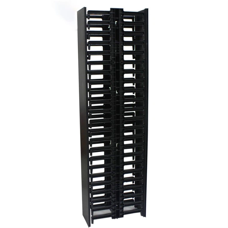 1- metro 22.5u Rack di gestione dei cavi verticali in plastica