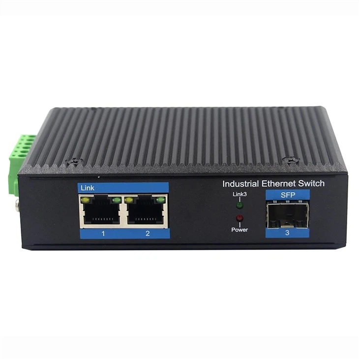 2-Port 10/100Base-TX To 100Base-FX Industrial Media Converter