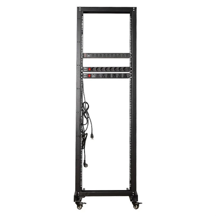 OEM 2 Upright 19 Inch Standard Open Frame Server Rack