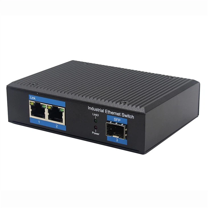 2-Port 10/100Base-TX To 100Base-FX Industrial Media Converter