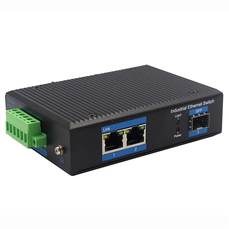 2-Port 10/100Base-TX To 100Base-FX Industrial Media Converter