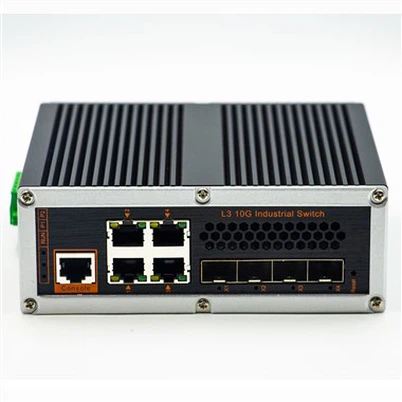 Switch Ethernet industriale 3 strati 4*100GBASE FX a 4*10GBASE TX SFP