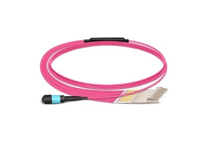 40G/100G MPO-LC 8- Core Multimode 10 Gigabit OM3/OM4 Cavo ottico pre-terminato interno