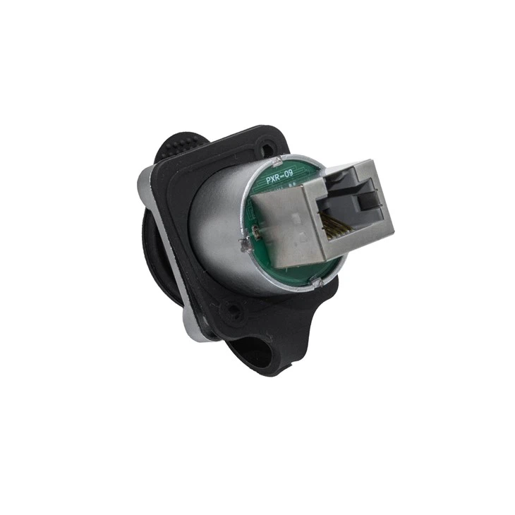 D-shape Panel Waterproof Connector | Uniform Metal Flange | D-style Installation Size