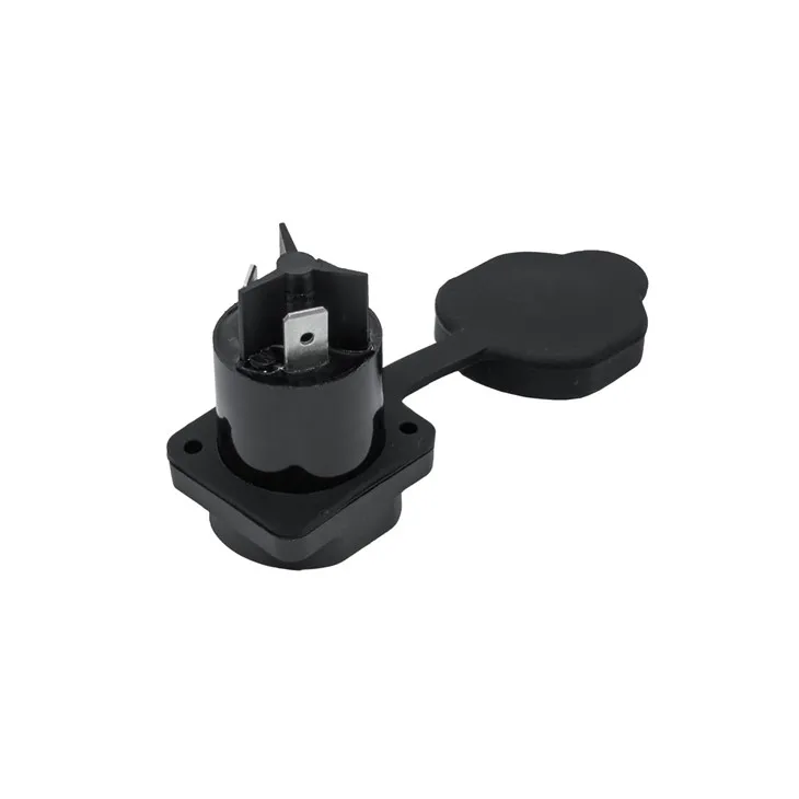 Compact D-size Waterproof Female Power-out Socket