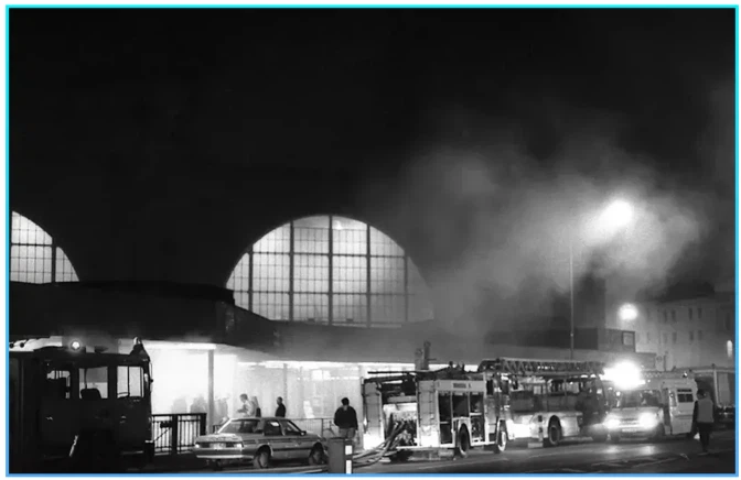 King's Cross Station Fire Scene King's Cross Station Fire Scene