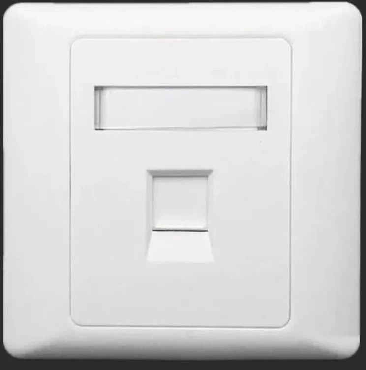 keystone jack faceplate in office.or used in home renovations. keystone jack faceplate in office.or used in home renovations.