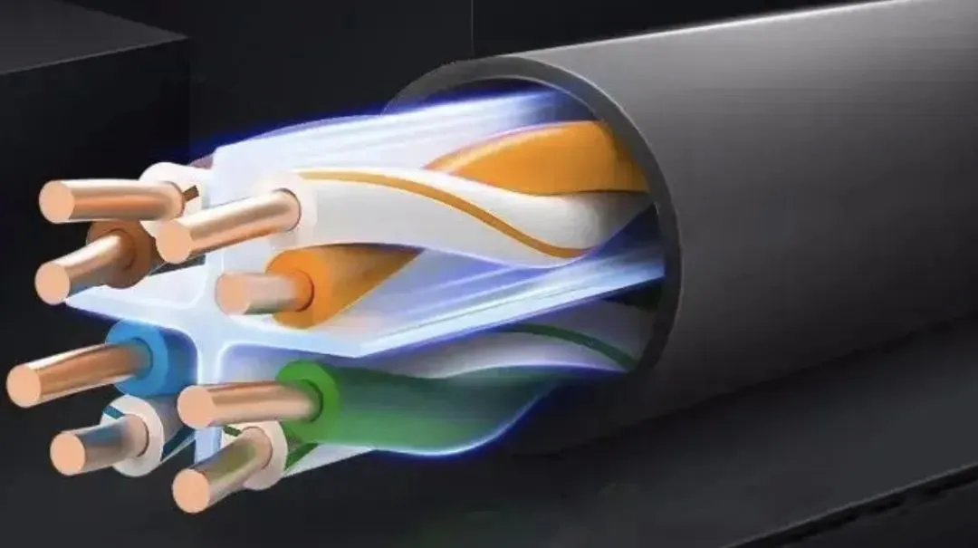 Shielded twisted pair (STP) cables consist of four pairs of twisted copper wires enclosed in an insulating sleeve. Each pair of wires transmits electrical pulses in opposite directions, using electromagnetic induction to cancel out interference. Shielded twisted pair (STP) cables consist of four pairs of twisted copper wires enclosed in an insulating sleeve. Each pair of wires transmits electrical pulses in opposite directions, using electromagnetic induction to cancel out interference.