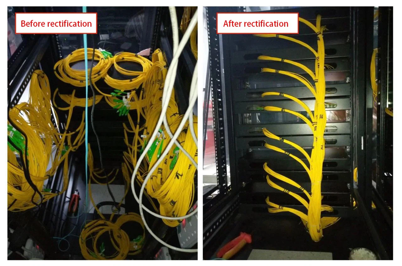 Comparison 1 Before And After Cable Management Comparison 1 Before And After Cable Management