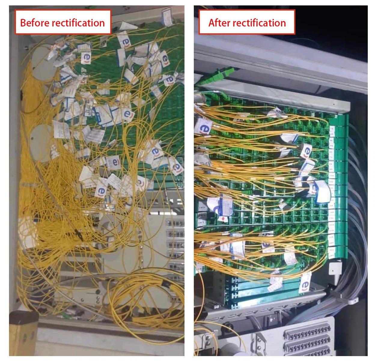 Comparison 3 Before And After Cable Management Comparison 3 Before And After Cable Management