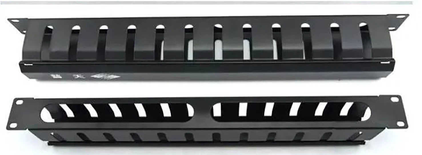 Cable organizers are accessories installed in conjunction with racks and patch panels to ensure that cables enter the patch panel smoothly and in parallel. The configuration of cable organizers depends on the number of patch panels and switches in the rack. Cable organizers are accessories installed in conjunction with racks and patch panels to ensure that cables enter the patch panel smoothly and in parallel. The configuration of cable organizers depends on the number of patch panels and switches in the rack.