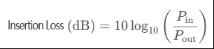 Compute IL based on the insertion loss formula. Compute IL based on the insertion loss formula.